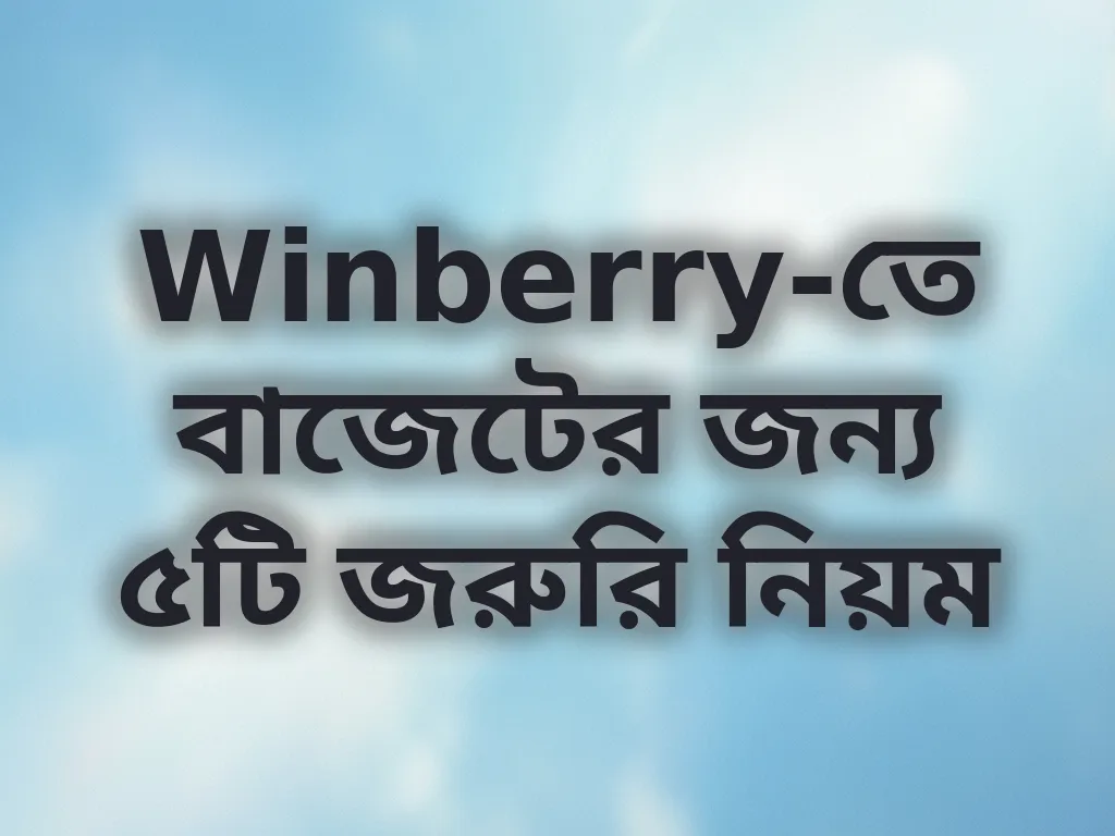 বাজেট ম্যানেজমেন্ট টিপস