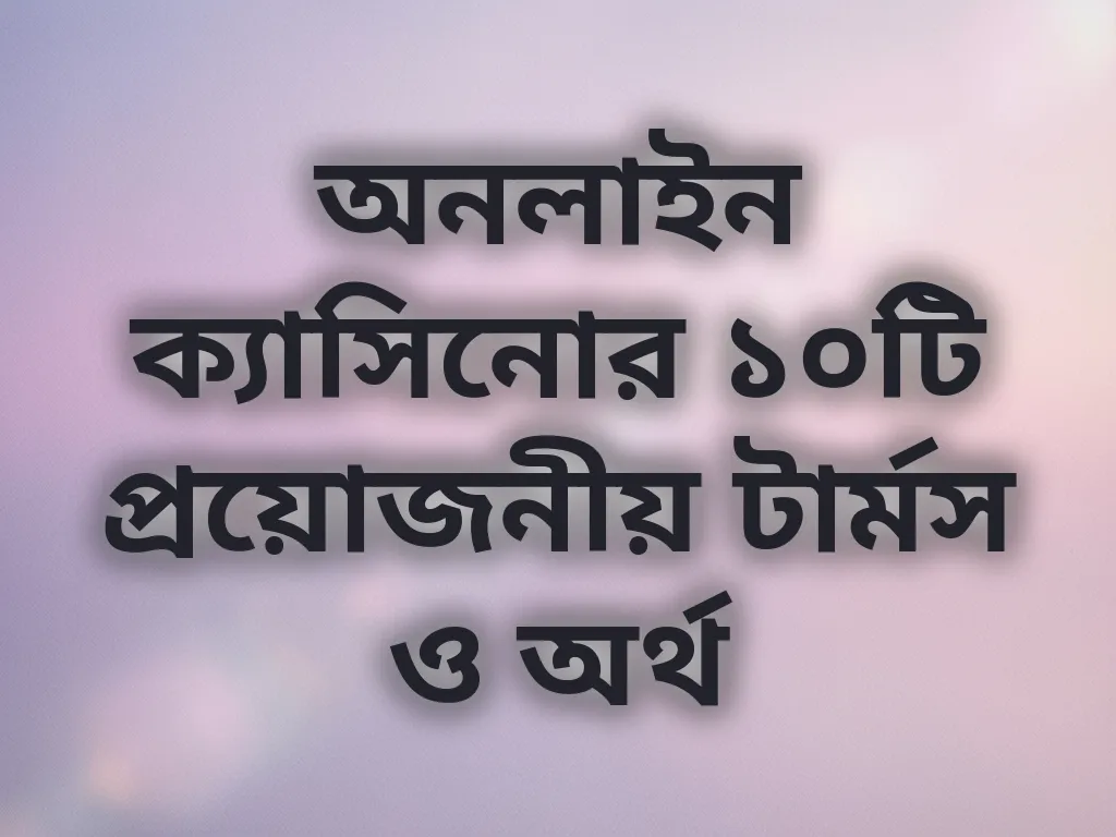 ক্যাসিনো টার্মস